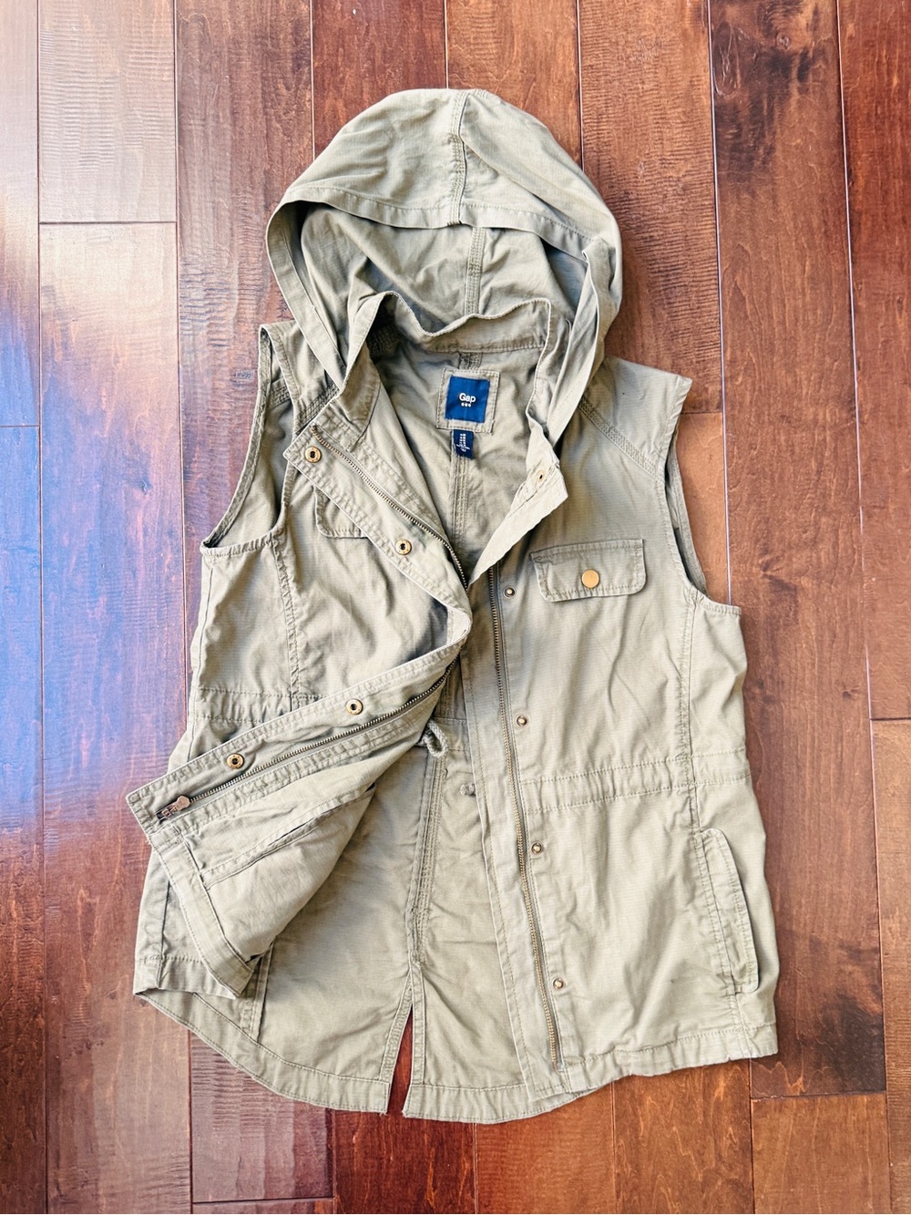 GAP Military Green Hooded Field Jacket